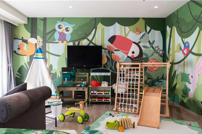 義大天悅飯店Hape主題房－叢林探索。（圖／業者提供）