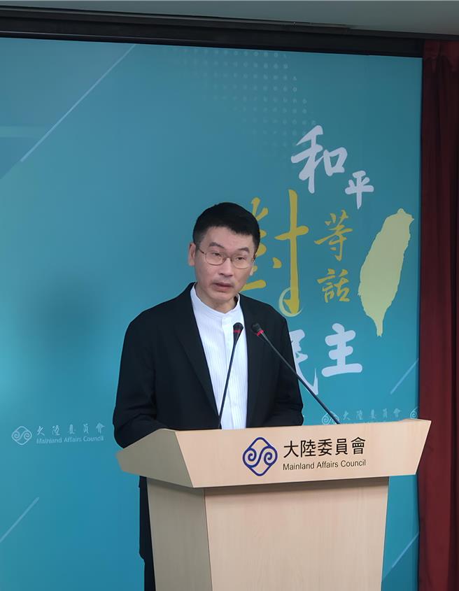陆委会发言人梁文杰。（图／郭羽伦摄）