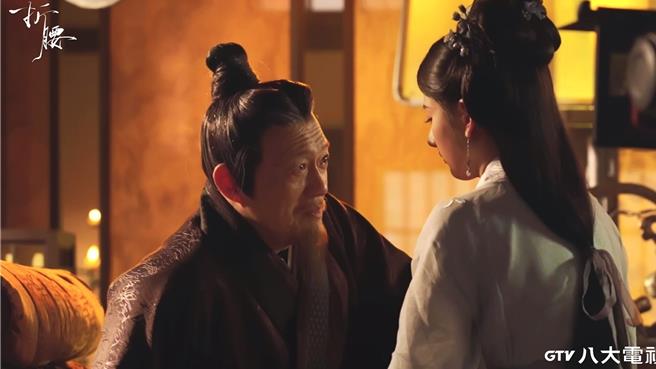 金士傑（左）與宋祖兒祖孫對戲真摯動人。（八大提供）