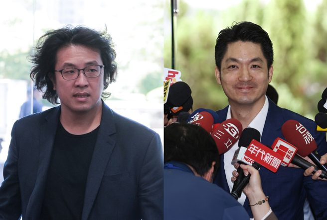 台北市長蔣萬安(右)、民進黨立委沈伯洋(左)。（合成圖／郭吉銓、劉宗龍攝）