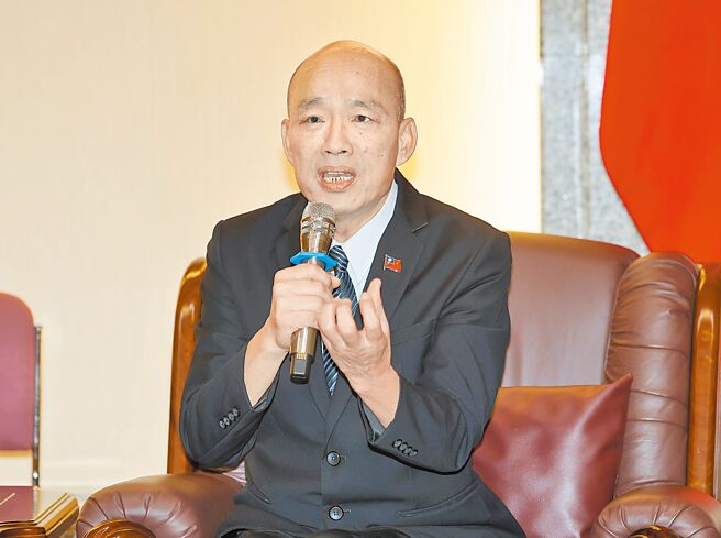 立法院長韓國瑜，12日親上火線回應賴總統。（姚志平攝）