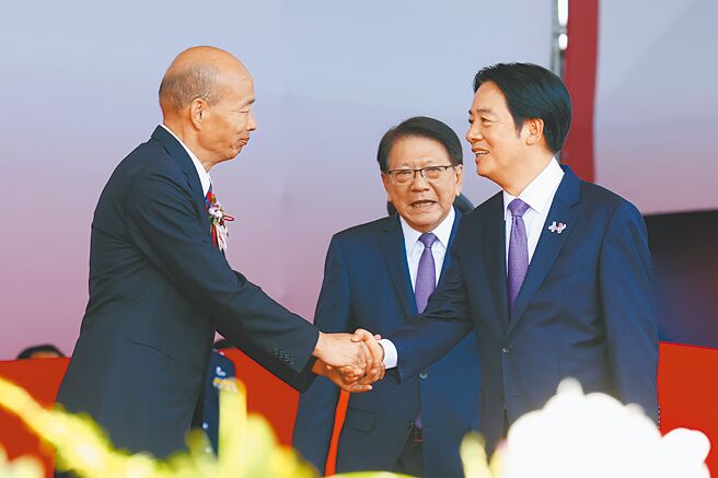 立法院長韓國瑜12日籲賴清德總統廢除台獨黨綱。其實去年雙十節前，韓也籲賴凍結台獨黨綱。圖為今年雙十國慶大會。（本報資料照片）