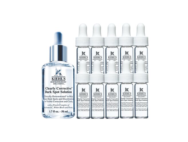 京站「KIEHL’S激光極淨白淡斑精華組」，原價8399元、特價3240元。（京站提供）