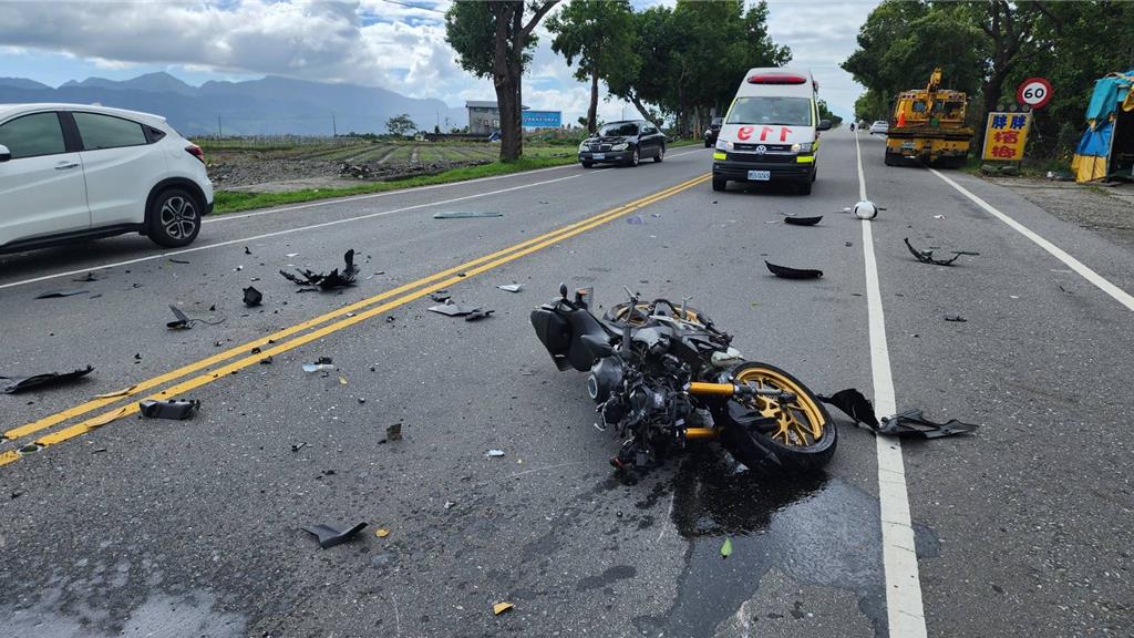 台東縣關山鎮今日發生一起車禍意外。（關山警分局提供／蔡旻妤台東傳真）
