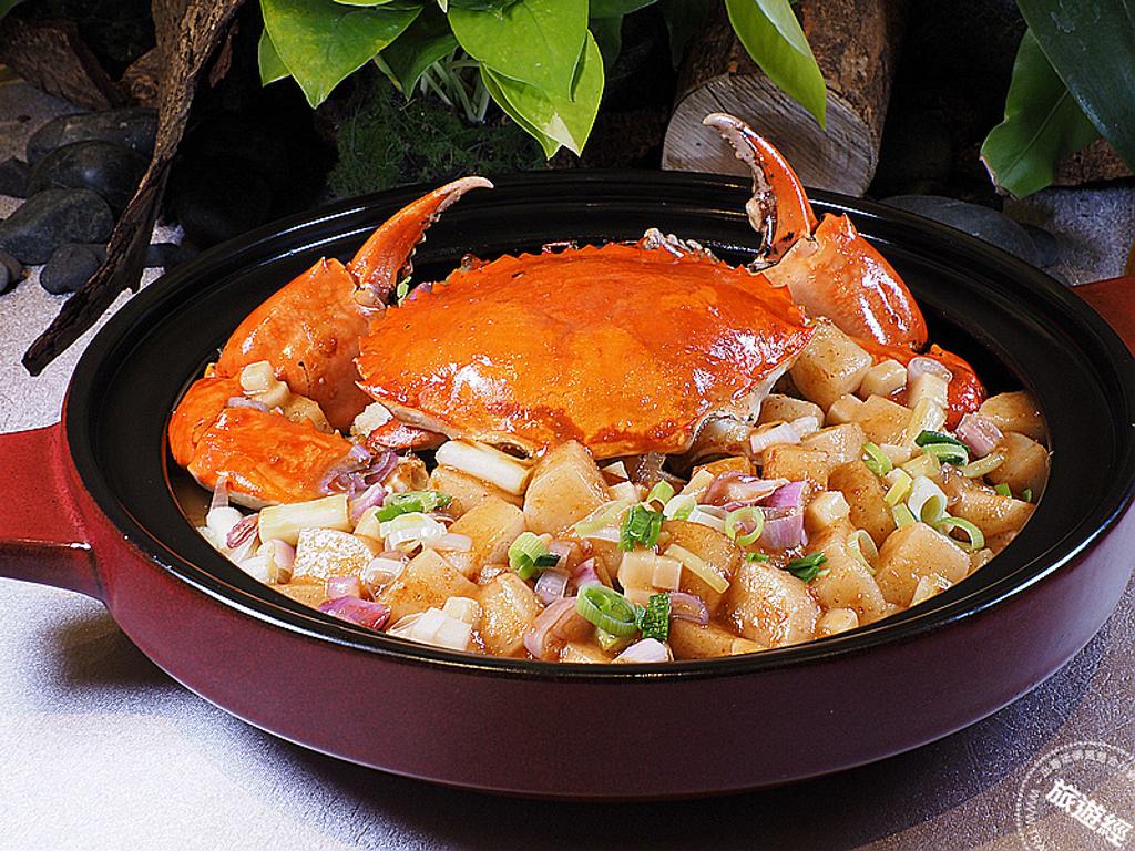 船家蟹骨醬年糕。（洪書瑱攝）