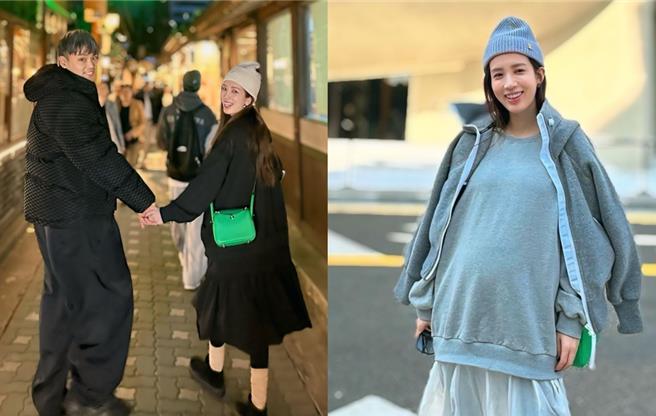 爱雅和老公前往韩国旅游。（爱雅辣呦提供）