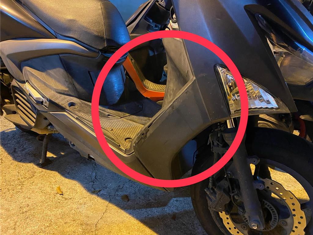 台中女逛夜市機車遭刮 肇逃男稱「以為沒事就離開」