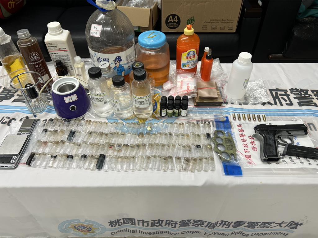 桃園警破獲喪屍煙彈分裝廠　28歲通緝犯擁槍拒捕遭逮