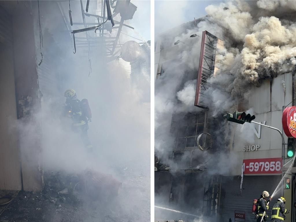 台中逢甲商圈竄惡火 1人受困幸運獲救