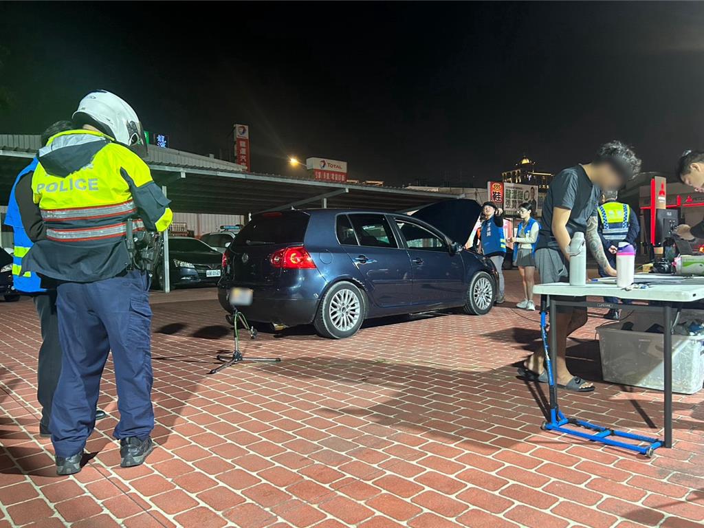 龍潭警「靜桃專案」強力取締噪音車 告發率近6成