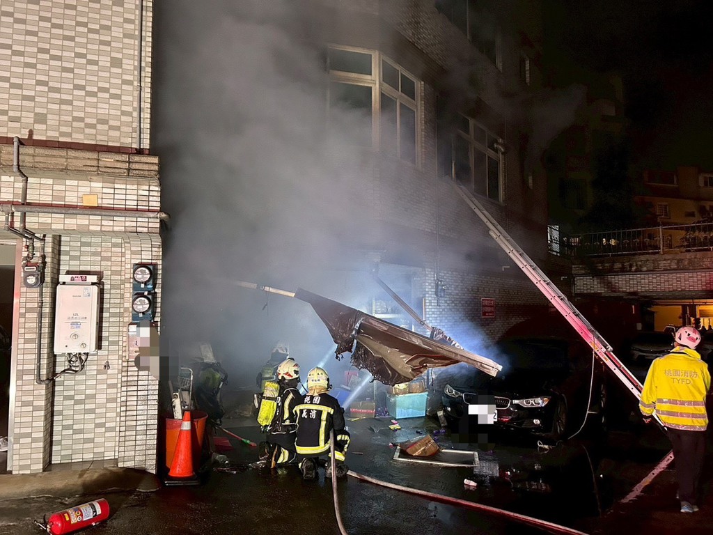 楊梅住宅深夜惡火！7住戶急逃生 1女跳樓逃生送醫