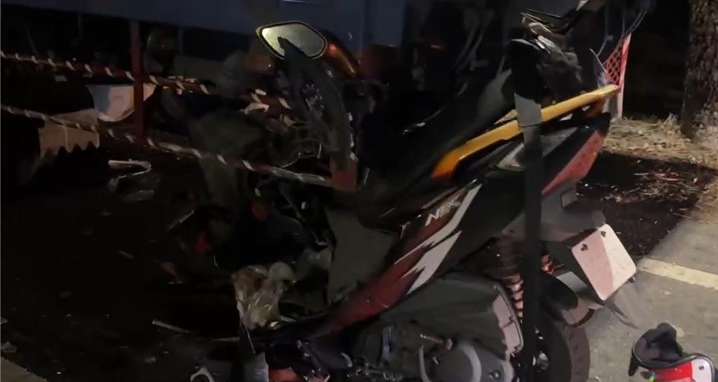 撞上臨停貨車 雲林騎士遭夾困傷重身亡