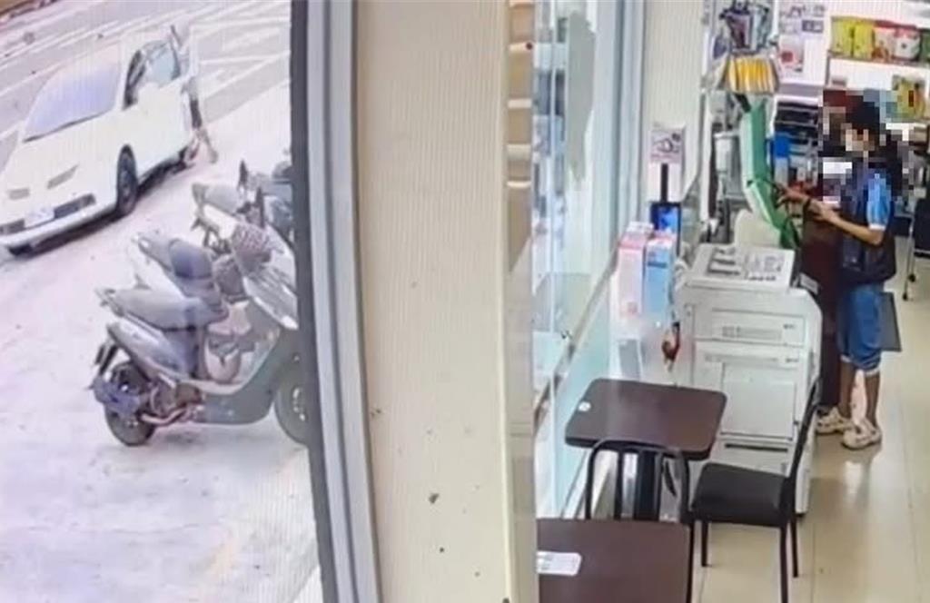 南屯女下車購物未熄火 歹徒躲後座劫財又劫車