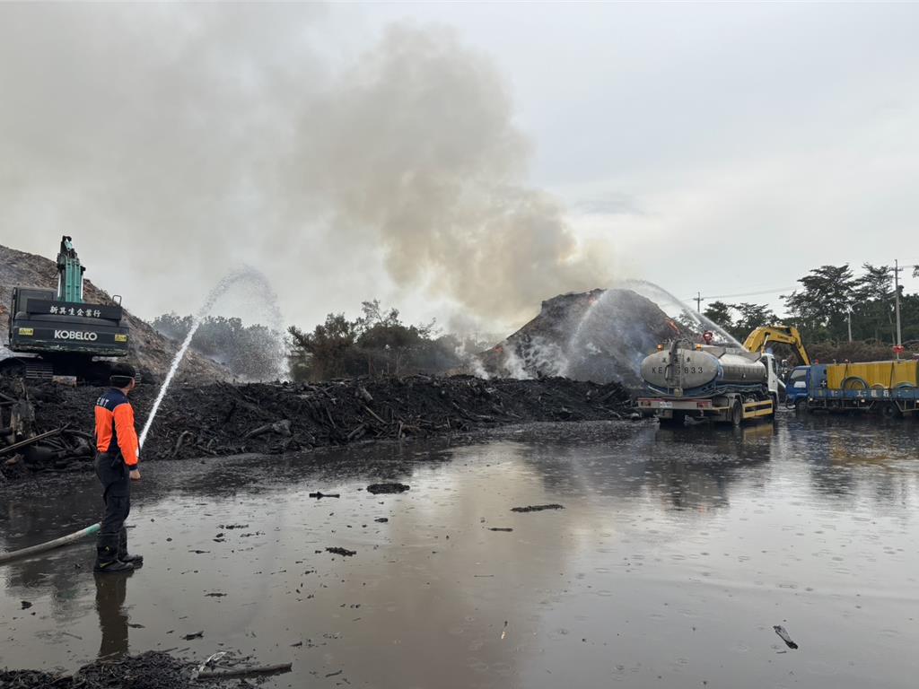 台南烏樹林廢棄物燃燒區域縮小 空品、水質無異常