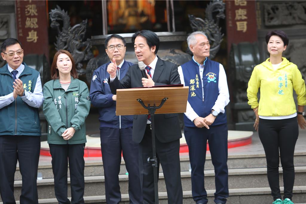 賴清德參拜聖母廟 再次強調「可以不同黨 但要同一國」