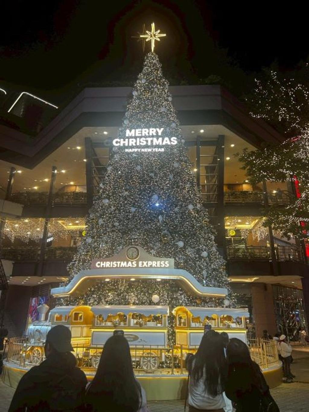 新光三越傳遞幸福之樹 Christmas Express。 圖:臺北市商業處/提供
