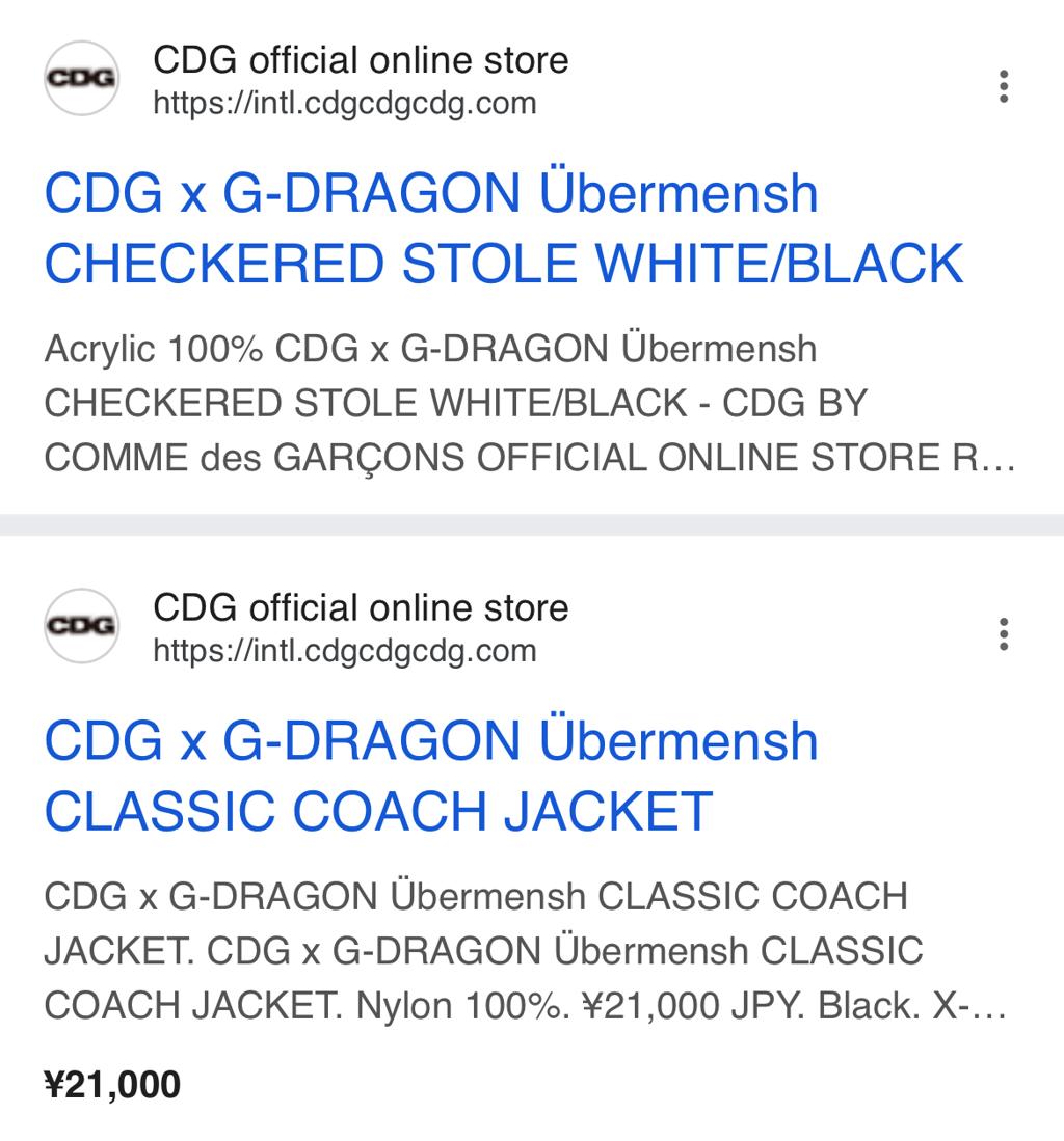 Google搜尋頁面可見部分單品,但詳細內容仍待品牌公布。(摘自Google搜尋頁面)