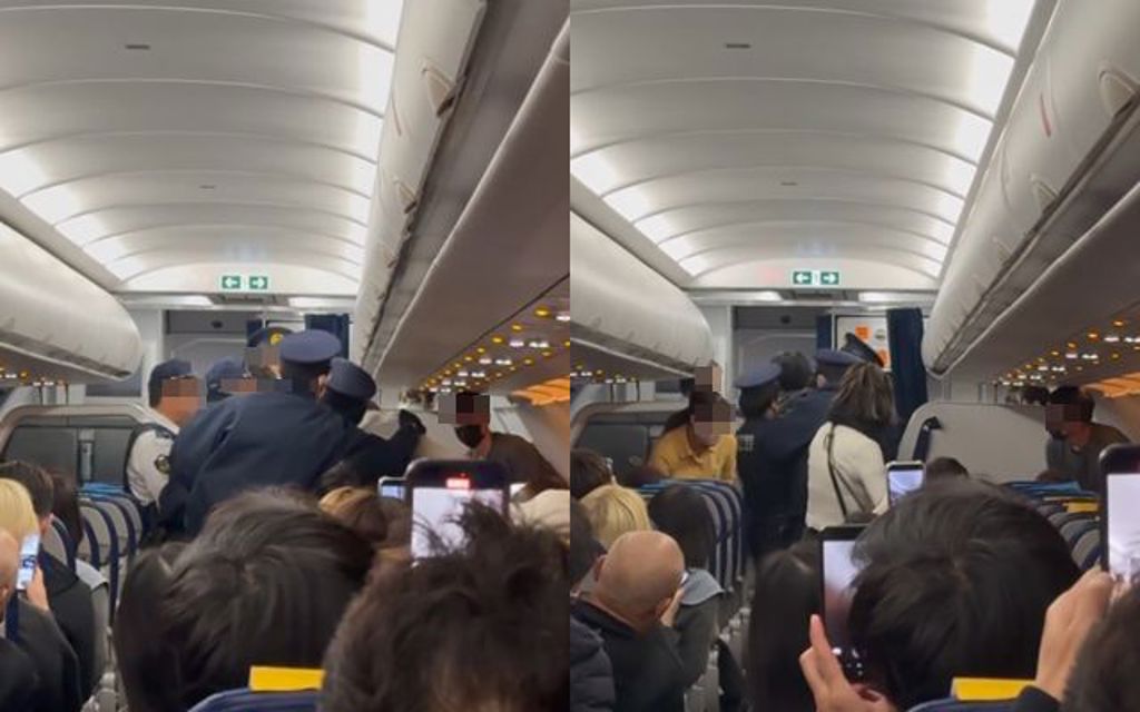台灣虎航班機驚魂！醉漢遭日航警架下飛機 全場拍手歡呼