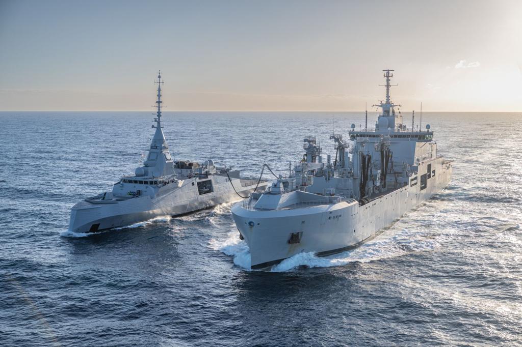 法海軍新世代「中型巡防艦」 完成首次海上整補