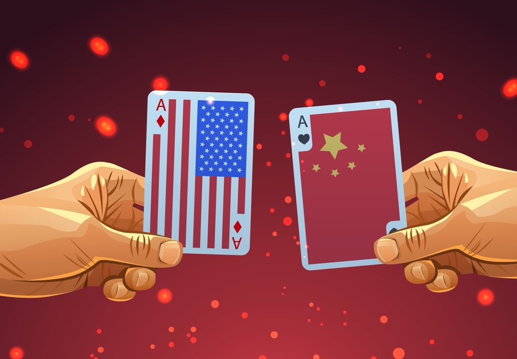 在特朗普重返白宫的一年里,美中角力看似持续升温,然而真正掌握节奏的,却是北京。 (示意图:shutterstock/达志)