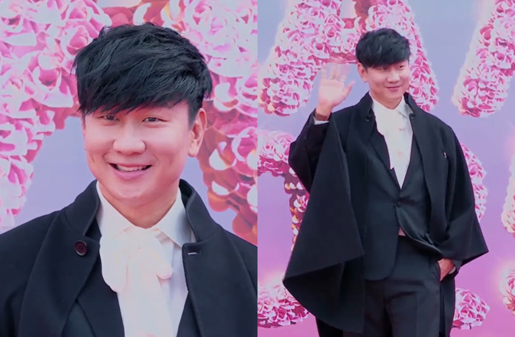 AAA》林俊傑來了!全身黑坐車手比心學「飯撒」