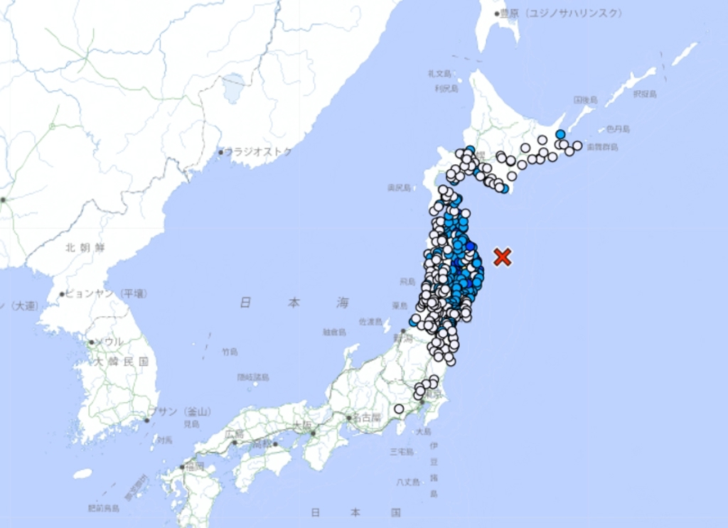 跨年夜地牛翻身!日本岩手縣「極淺層地震」規模5.7