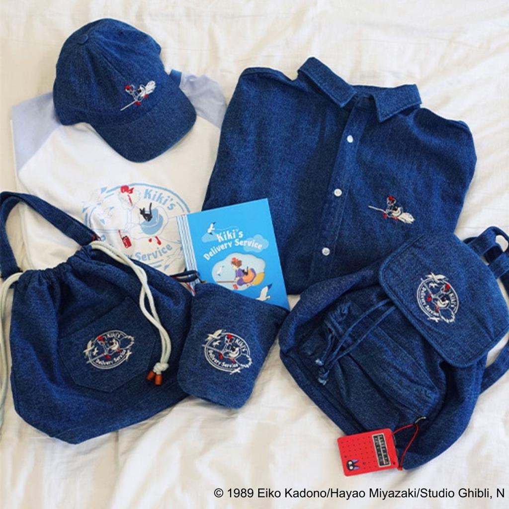 橡子共和國將於1月5日全新上市韓國原創《魔女宅急便》牛仔布系列商品,包含背包、單肩包、老帽等。(Studio Ghibli提供/徐梓榕台北傳真)