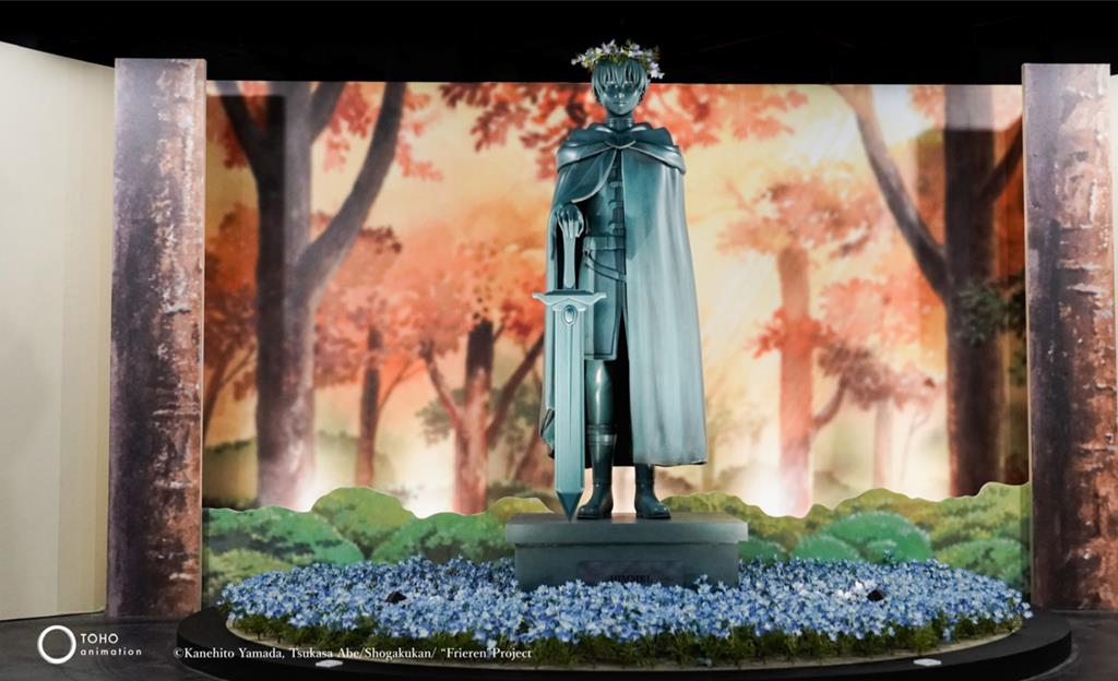 《葬送的芙莉蓮》特展打造勇者欣梅爾雕像。(木棉花提供/徐梓榕台北傳真)