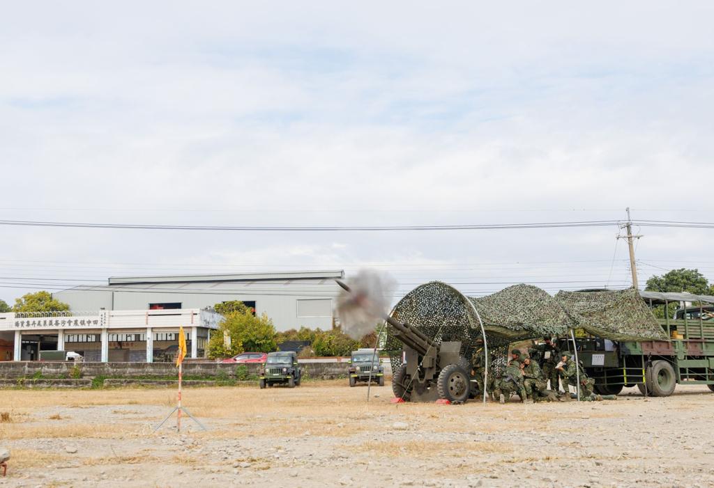 58砲指部砲3營基地實彈射擊 磨練臨戰應變