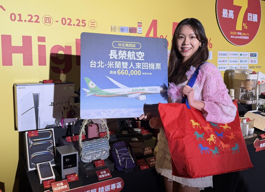 百貨新春福袋戰開打 祭黃金、機票、豪車大獎搶買氣