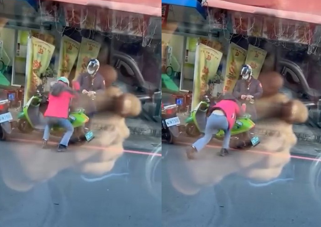 騎士違規遭警攔查 突失控起乩捶共享機車引網議