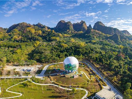 南投九九峰氦氣球充氣測試 法國團隊確保安全即將試運營