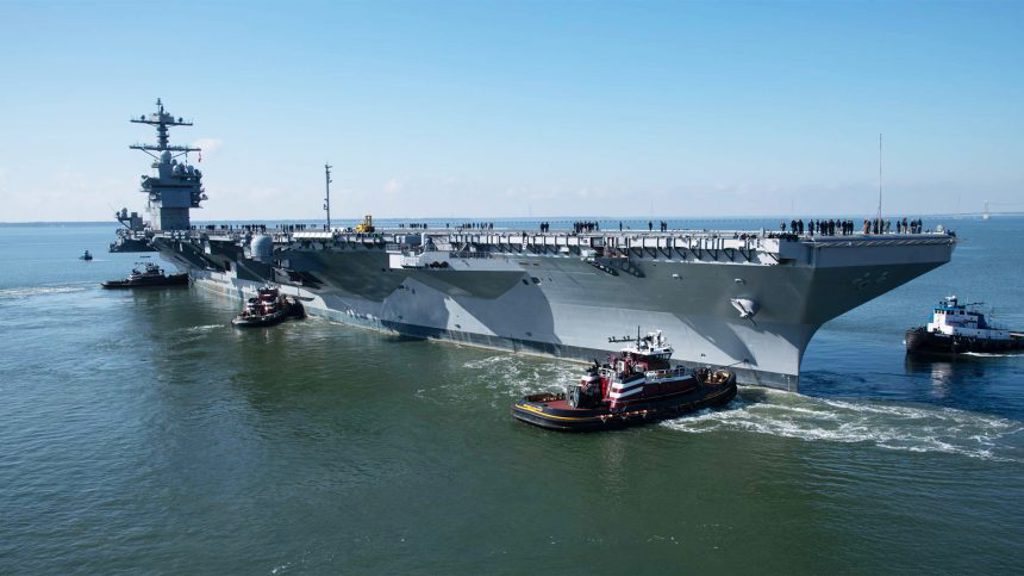 影》和福特號大不同 美最新航母甘迺迪號首航海試