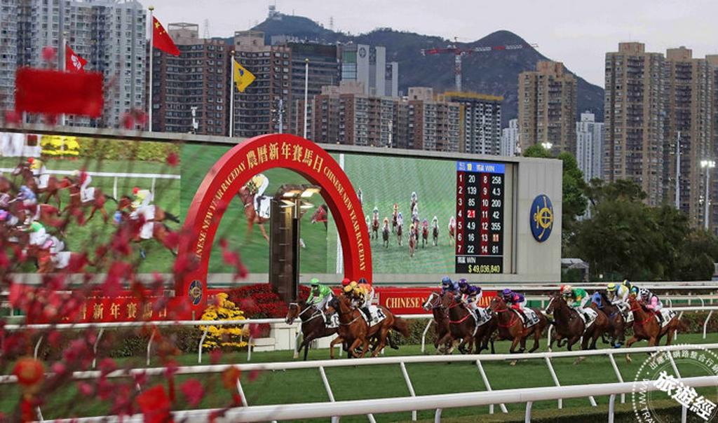 初三看賽馬是香港的習俗之一,象徵馬到成功