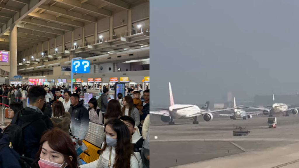 春節首日桃機出境擠爆 提前2小時差點上不了飛機 旅運量創新高