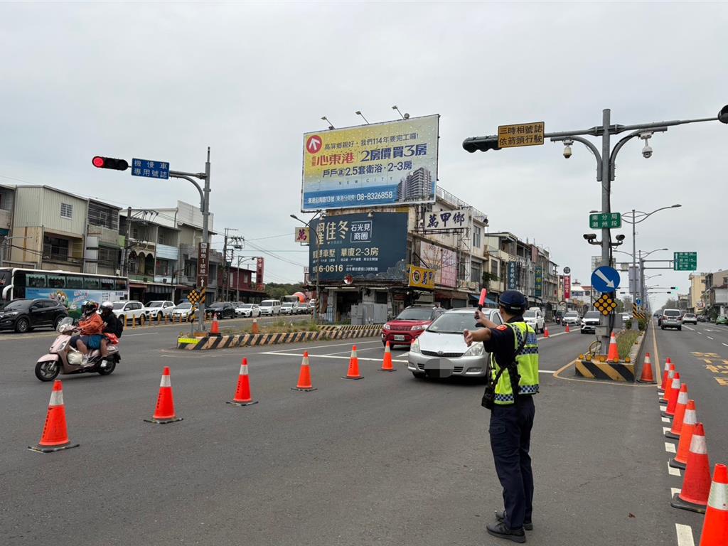 屏鵝公路南下爆量!屏警啟動「360秒長綠」 避開壅塞熱區