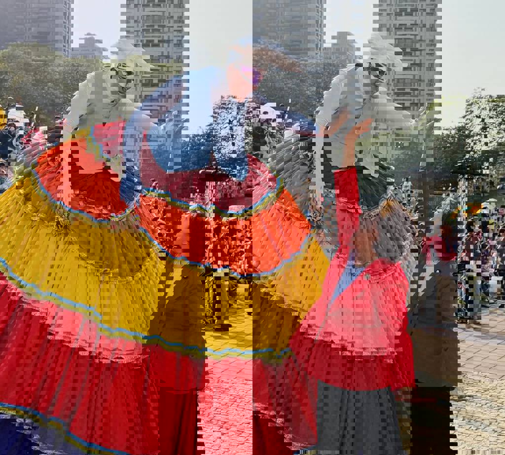 看表演被勇敢深深感動!楊瓊瓔喊話:為市民打造更升級的藝文空間