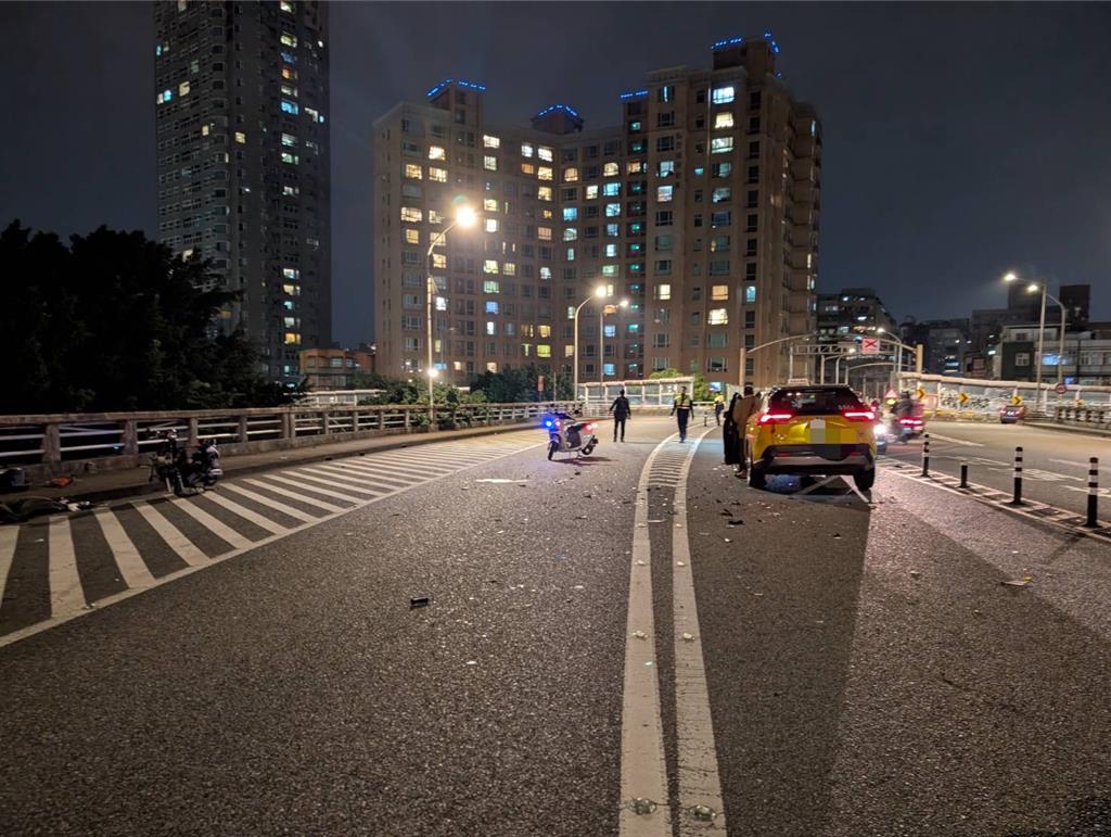 永福橋小黃逆向撞機車 騎士送醫不治