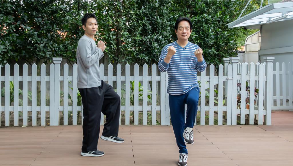 過年大吃大喝不用怕?賴清德偕李洋示範居家健康操