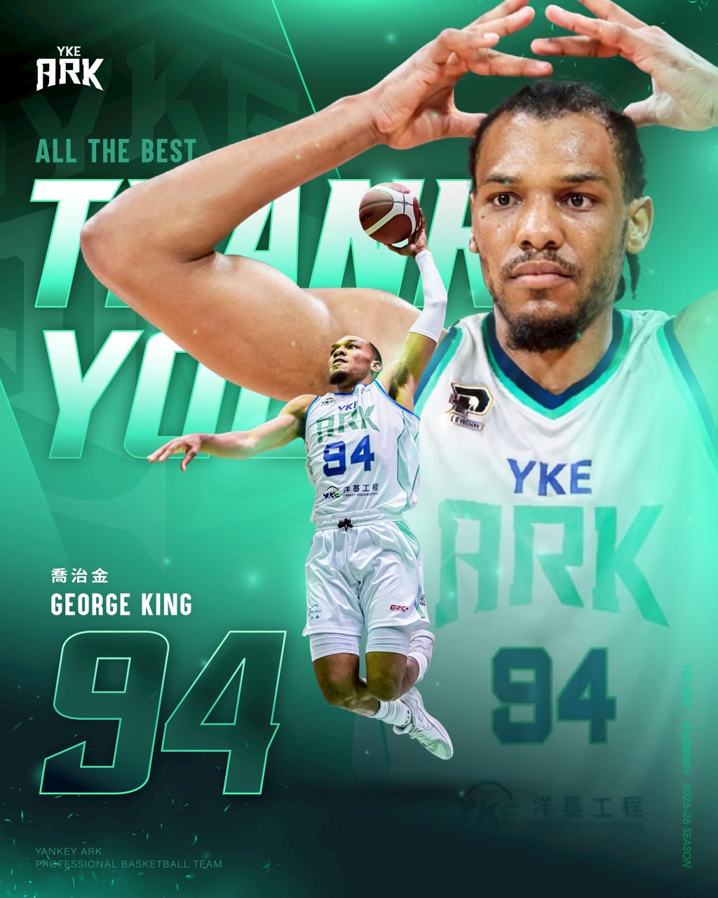 PLG》洋基工程結束喬治金合作關係 球隊洋將只剩3人續撐