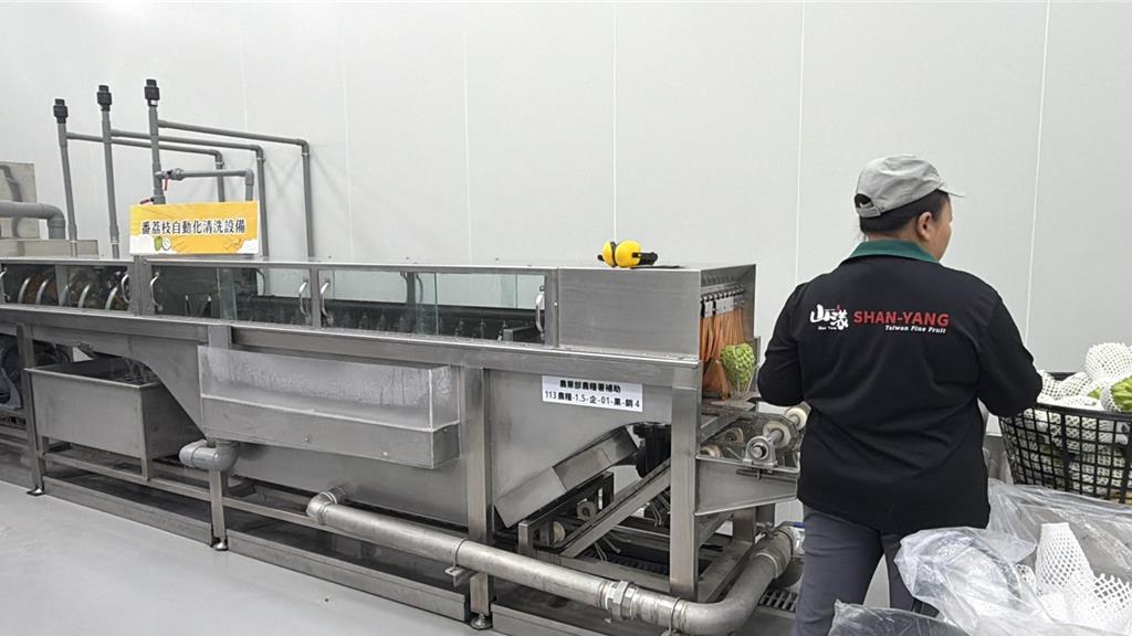 台東山漾蔬果運銷合作社冷鏈暨加工場今（28）日啟用。（蔡旻妤攝）