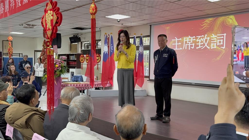 出席竹市藍營新春團拜 鄭麗文:現任優先支持高虹安連任