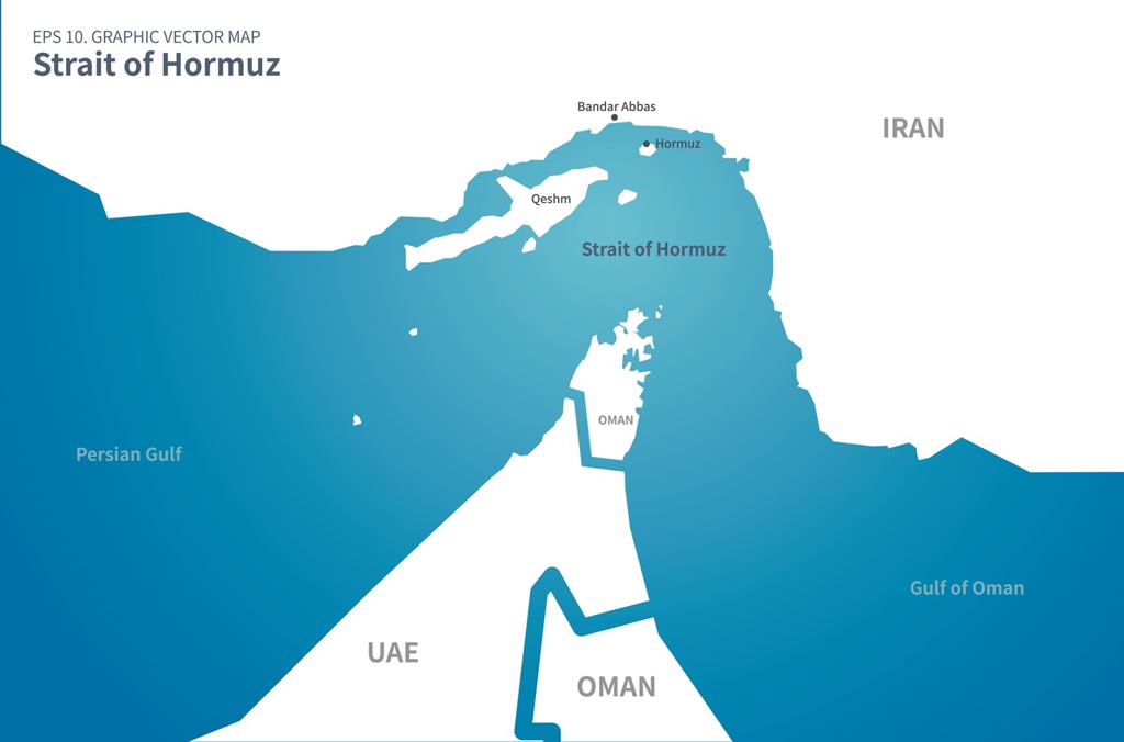 上圖為波灣區域地圖。（圖：shutterstock、達志）
