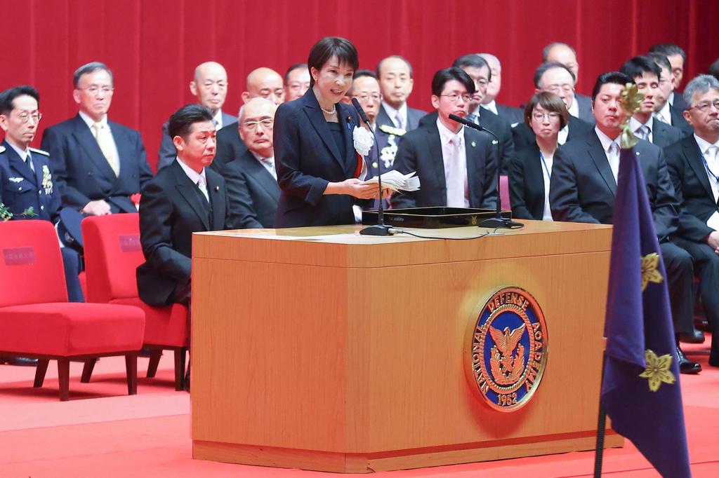 高市出席防衛大學畢典 矢言修安保3文件