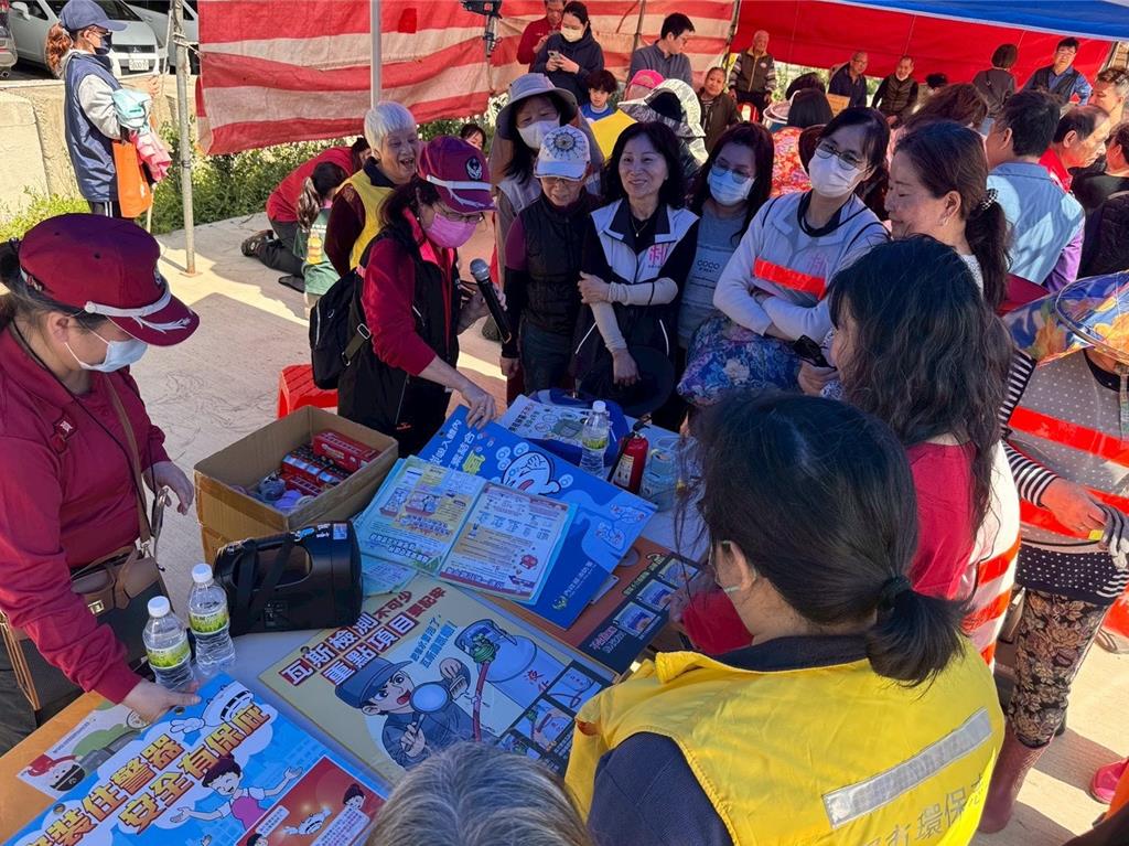 觀音雙福宮伯公聖誕 桃園消防宣導防範CO中毒